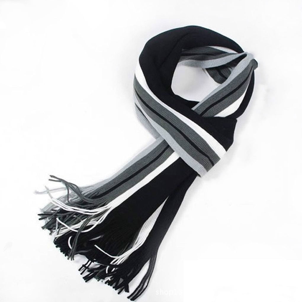 mens cashmere scarf no fringe
