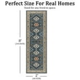 thumbnail image 2 of TECHVIDA 2'x8' Hallway Runner Rug Boho,Non Slip Machine Washable Rugs for Hallway Kitchen,Dark Blue, 2 of 10