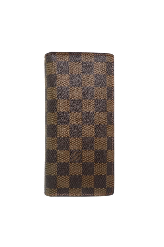 Pre-Owned Louis Vuitton Portefeuille Brazza Men's Long Wallet N60017 (Older Model) Damier Brown