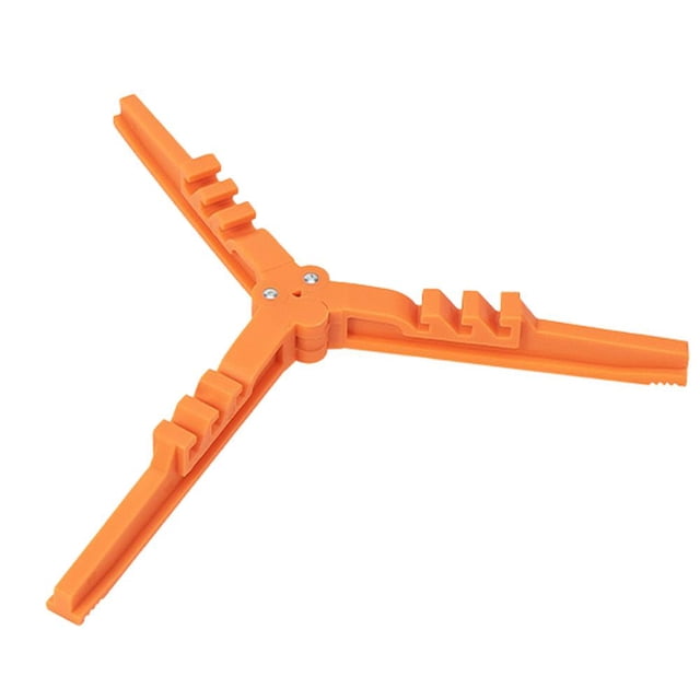 Support de Poêle Pliable avec Base en Plastique Ajustable pour Cuisson Extérieure, Support de Fixation Stable pour Réchauds de Camping et de Randonnée, Support Universel pour Cylindre de Gaz