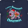 thumbnail image 4 of Inktastic I Wanna Hippopotamus for Christmas Boys or Girls Baby T-Shirt, 4 of 5