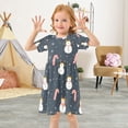 thumbnail image 3 of FORMRS Girls Short Sleeve Dress Summer Casual Round Neck A-line Beach Sundress, Sizes 2T-8T, Playful Winter, 3 of 8