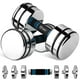 thumbnail image 1 of Juego De Mancuernas Ajustables, Par De 10 Libras (5 Libras, 7 Libras, 8 Libras, 10 Libras), Juego De 2 Mancuernas De Acero, Pesas Cromadas Con Asas De Espuma, Entrenamiento En Gimnasio En Casa (Acabad, 1 of 1