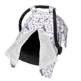 thumbnail image 2 of Balery Lavender Flowers Printed Nursing Cover Breastfeeding Scarf - Baby Car Seat Covers, Infant Stroller Cover, Carseat Canopy for Girls and Boys, 2 of 9