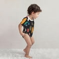 thumbnail image 4 of Yiaed Planets And Their Moons Print Infant Climbing Short Sleeve Onesie One-Piece Baby Bodysuit Clothes 0-12 Months -2 Years, 4 of 6