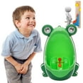 thumbnail image 2 of Beppter Kids Urinal Frog Cartoon Design Boy Toilet Potty Training Urinal Wall Hung Urinal 1Pcs, 2 of 6