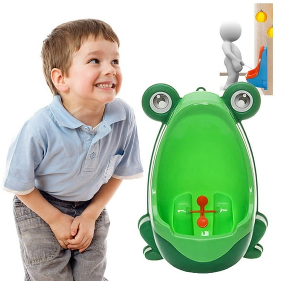Hanging Wall Decor,Kids Urinal Frog Cartoon Design Boy Toilet Potty Training Urinal Wall Hung Urinal 1Pcs