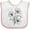 White and Pink, variant on Inktastic Lily Boys or Girls Baby Bib