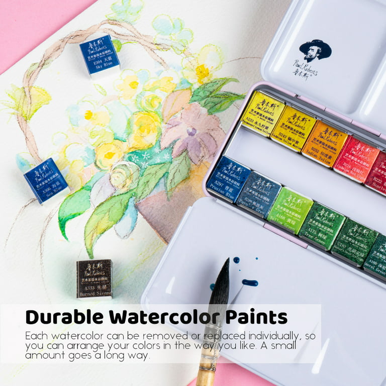 Paul Rubens Watercolor Paint Art Sets Gift 24 Colors 8ml Pigment