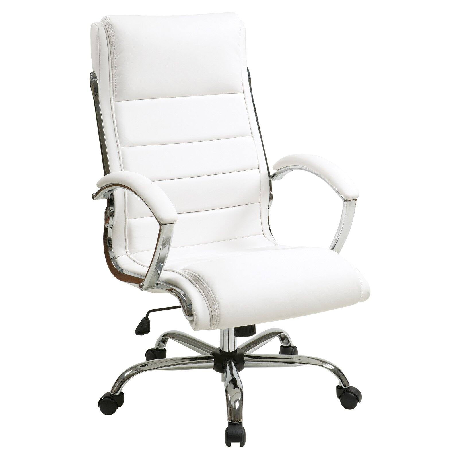 Office Star Products Faux Leather Adjustable Executive Office Chair