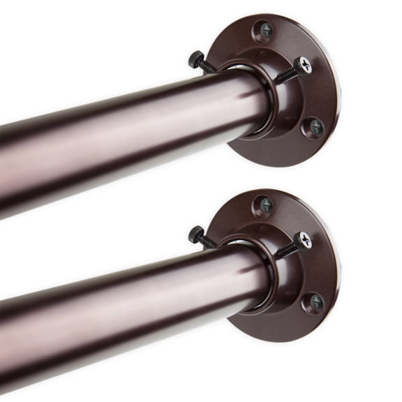 48" Bronze Room Divider and Closet Rod with Socket