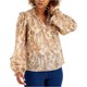 thumbnail image 1 of INC Blusa campesina de cachemira para mujer, , X-Large, 1 of 1
