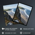 thumbnail image 2 of Artery8 Rhossili Bay Coastal Cliff Landscape Oil Painting Living Room Artwork Framed Wall Art Print A4, 2 of 5
