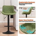 thumbnail image 3 of Kidol & Shellder Bar Stools Set of 2 Soft Adjustable Swivel Counter Stools,Bean Green, 3 of 8