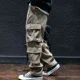 thumbnail image 4 of Pantalones de hombre multibolsillos primavera verano casual multibolsillos pantalones de hombre cargo de alta calidad ajuste regular estilo coreano Harajuku, 4 of 4