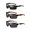 Black, variant on Hotpom 3pcs Sunglasses for Men Women, Semi-Rimless Sports Eyewear for Cycling, Baseball, Running, Fishing, Golf & Driving Stylish Protective Eyewear