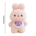 thumbnail image 3 of Cute Bunny Plush Stuffed Animal, 9.84 Inches Soft Furry Companion Rabbit for Home Office Bedroom Sofa, Valentine’s Day Christmas Housewarming, Hypoallergenic Low Maintenance Plush Accent, 3 of 6