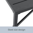 thumbnail image 5 of My Texas House Cambria Rectangular Steel Outdoor Coffee Table, Black, 5 of 10