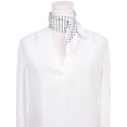 thumbnail image 2 of INSPIRE CHIC 70cm Polka Dots Square Scarf Neck Scarves Kerchief Neckerchief Headband for Women White Dot 27.56*27.56"(L*W), 2 of 6