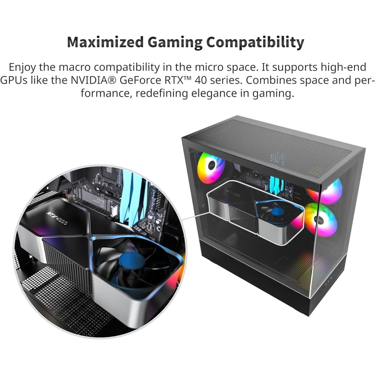 Montech, PC Gaming Case, ARGB Fans, Full-View Tempered Glass