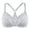 Gray, variant on MELENECA Female Racerback Front Closure Unlined Underwire Bra for Women Blue 46C