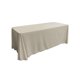 thumbnail image 1 of La Linen Mantel Rectangular De Popelín De Poliéster, 90 X 132 Pulgadas, Color Gris Claro, 1 of 1