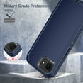 thumbnail image 4 of I-HONVA For iPhone 16e Case,[with 2 Pack Screen Protector] 3-Layer Military Grade Drop Anti-Slip Bumper Rugged Shockproof Dustproof Protection 6.1 inch Phone Case for Apple iPhone 16e,Navy/Gray, 4 of 7