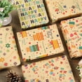 thumbnail image 2 of yeacher Creative DIY Birthday Gift Wrap Set - Thick Kraft Paper with Musical Cake Design, Perfect for Parties & Special Occasions, 2 of 7