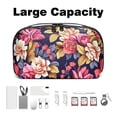 thumbnail image 3 of Fragmented Flowers Portable Oxford Cloth Waterproof Charger Case and Electronic Travel Case Organizer, Small Outdoor Storage Box for PC Case - 5.9x9.44x3.14 in., 3 of 6
