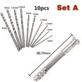 thumbnail image 4 of Mini Micro Aluminum Hand Drill With Keyless Chuck +10x Alloy Steel Twist Drills Rotary Tools Wood Drilling, 4 of 4