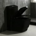 thumbnail image 5 of WOODBRIDGE B0921 Dual Flush Elongated One Piece Toilet, Square Design ,Black Color, 5 of 9