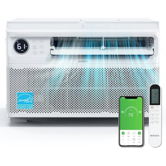 ROVSUN 8000 BTU Inverter Window-Mount Air Conditioners, White