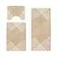 thumbnail image 2 of Bathroom Mat Set, 3 Piece Rubber Absorbent Floor Rug with Non-Slip Backing, Quick Dry Toilet Mat for Shower Room, 2 of 7