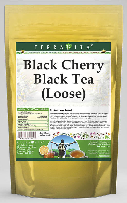 Black Cherry Black Tea (Loose) (4 oz, Zin 538594)