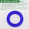 thumbnail image 7 of Universal Oil Seal UN Lip Seal Ring Rotary Shaft Seal 30x45x7mm High Pressure TPU Blue 5 Pcs, 7 of 7