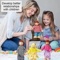 thumbnail image 4 of Dolls Family Set Dolls Houses People, Sets of 7 People Wooden Family Doll Toys Dolls House Accessories for Doll House Kids Children Toy, House Family, 4 of 4