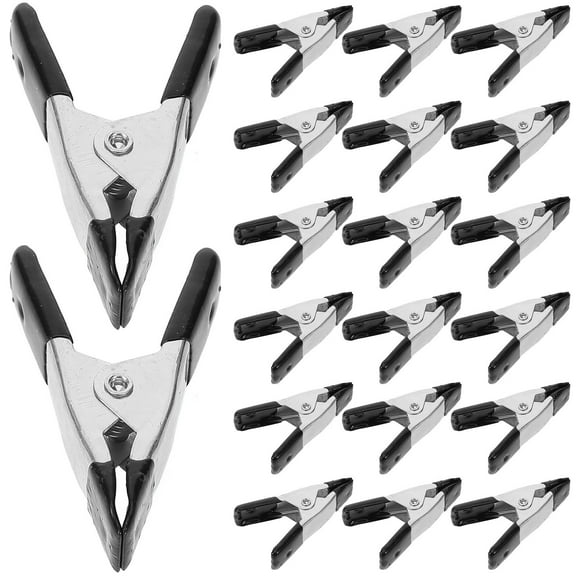 FRCOLOR 20pcs Spring Clamps Backdrop Clips Plastic Background Cloth Clips Heavy Duty Clamps