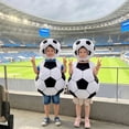 thumbnail image 6 of Rvusndi Boys Girls 2026 Usa Soccer Soccer Ball 2 Piece Set 3D Football Hat Headpiece Headband and Vest Top for Party Dress Up Women Men Summer Outfits Stage Performance, 6 of 6