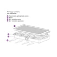 thumbnail image 4 of Salton Party Grill/Griddle & Raclette &acirc; 8 Person | Electric Indoor Grilling | Non-Stick Plates | 8 Non-Stick Colour-Coded Pans + 8 Spatulas | 14, 4 of 8