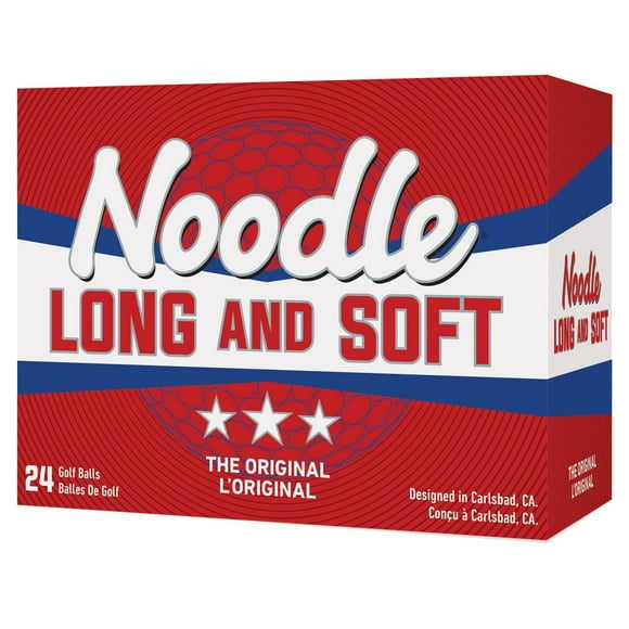 Noodle Long & Soft balles de golf - Paquet de 24