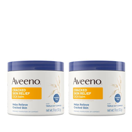 (2 pack) Aveeno Cracked Skin Relief Moisturizing CICA Balm with Oat, 11