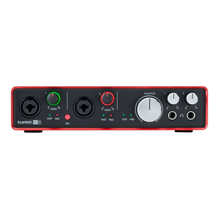 Focusrite Scarlett 6i6 (2nd Gen) - Audio interface - 24-bit