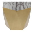 thumbnail image 6 of DecMode 18" Faux Marble Gold Ceramic Vase with Gold Base, 6 of 7