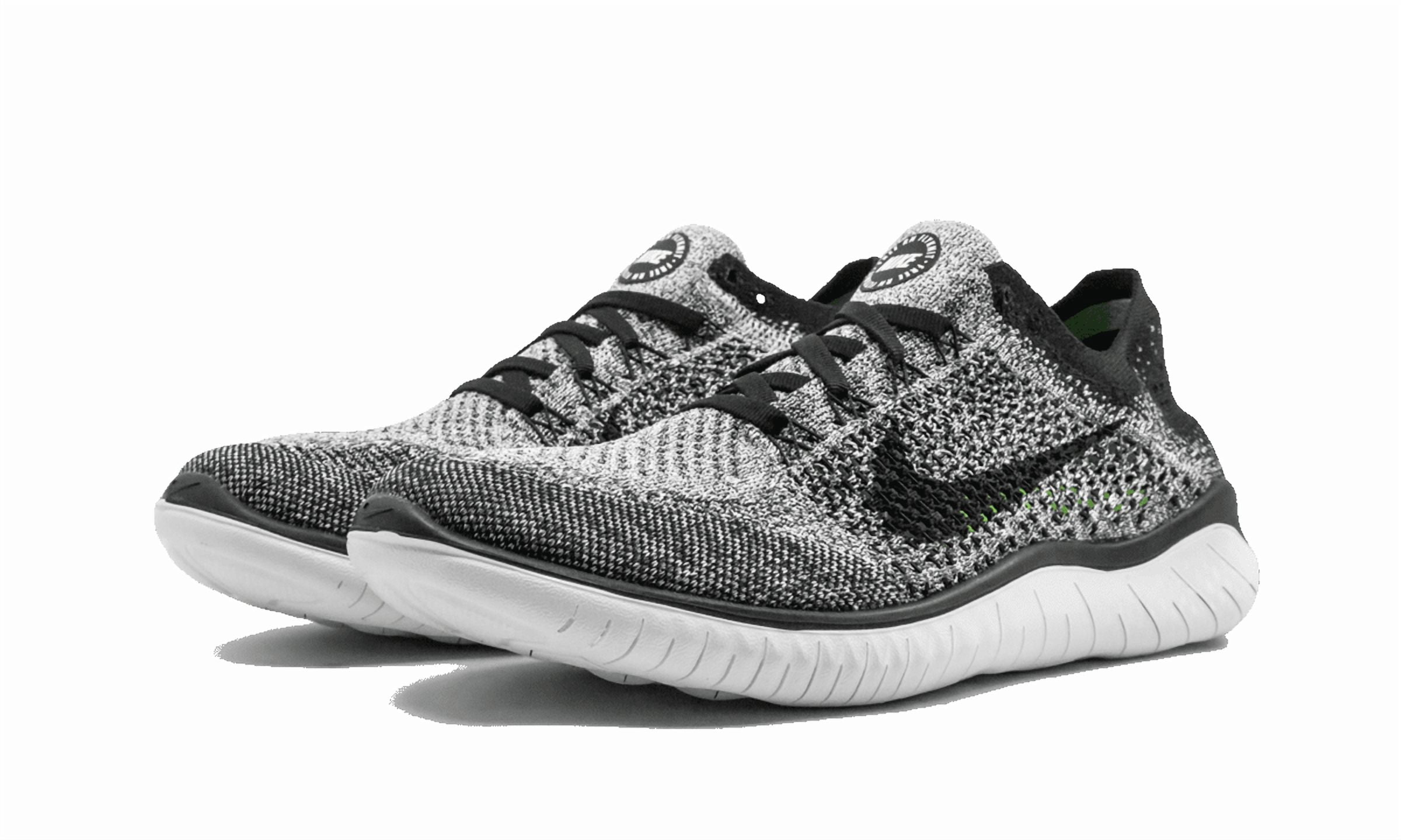 NIKE MENS Free RN Flyknit 2018 "Oreo" 942838 101 from Stadium Goods