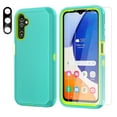 thumbnail image 1 of Aggxpf for Samsung Galaxy A54 5G Phone Case with Screen Protector & Camera Lens Protector, Full Body Protection Phone Cover, Green, 1 of 6