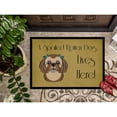 thumbnail image 3 of Chocolate Brown Shih Tzu Spoiled Dog Lives Here Door Mat, 3 of 4