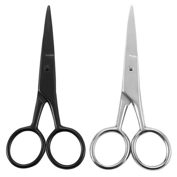 PBPBOX Stainless Steel Beard Grooming Kit with Scissors and Comb for Men Assorted Color 2pcs