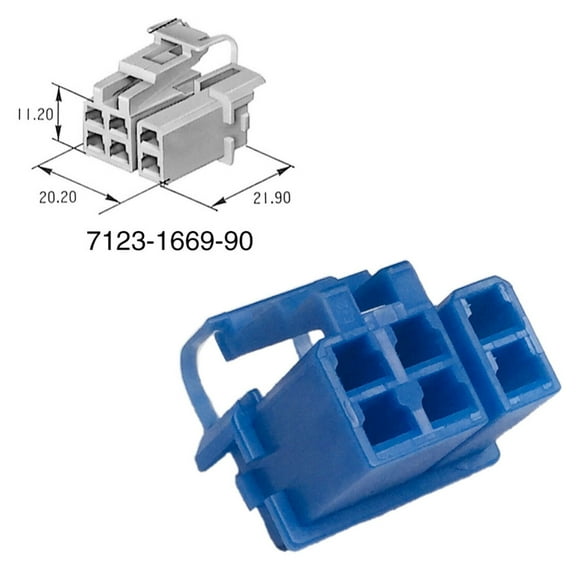 7123-1669-90 F2DB-14489-JA 58 Connectors S Type Housing 6P Female
