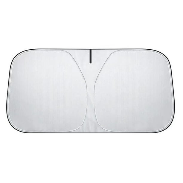 Visera para Parabrisas, Parabrisas Delantero para Visera de Coche, Visera UV, Opaca en Plata de Titanio, Tamaño 145X80 CM