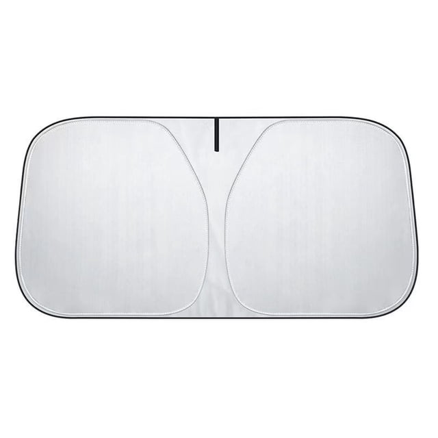 Visera para Parabrisas, Parabrisas Delantero para Visera de Coche, Visera UV, Opaca en Plata de Titanio, Tamaño 145X80 CM